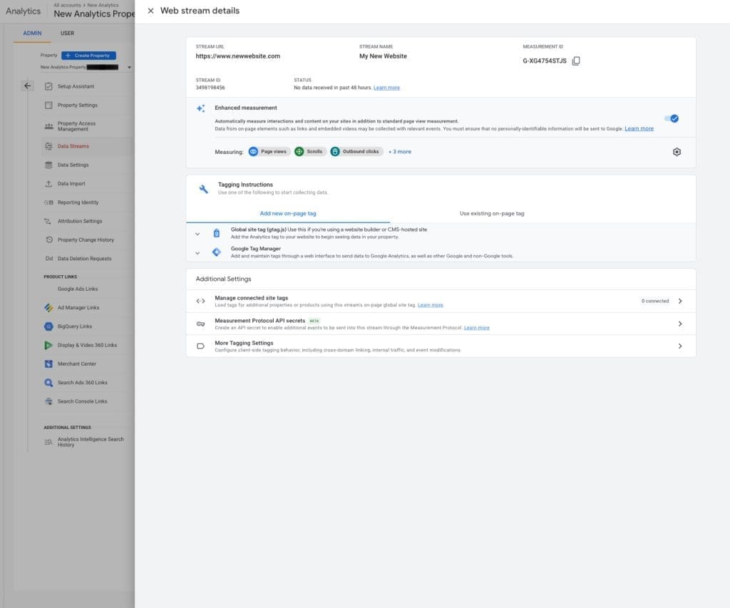 How To Add A Data Stream Step 4
