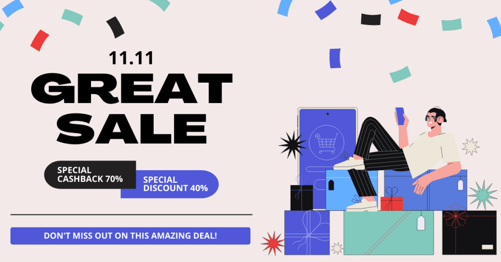 Example of how to use strong words for a Facebook ad