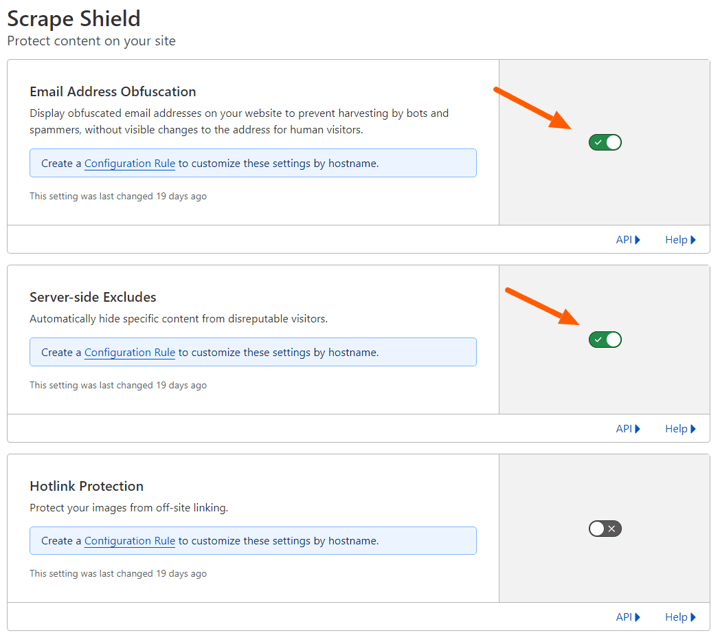 Cloudflare Scraping Shield Settings Cloudflare Scraping Shield Settings