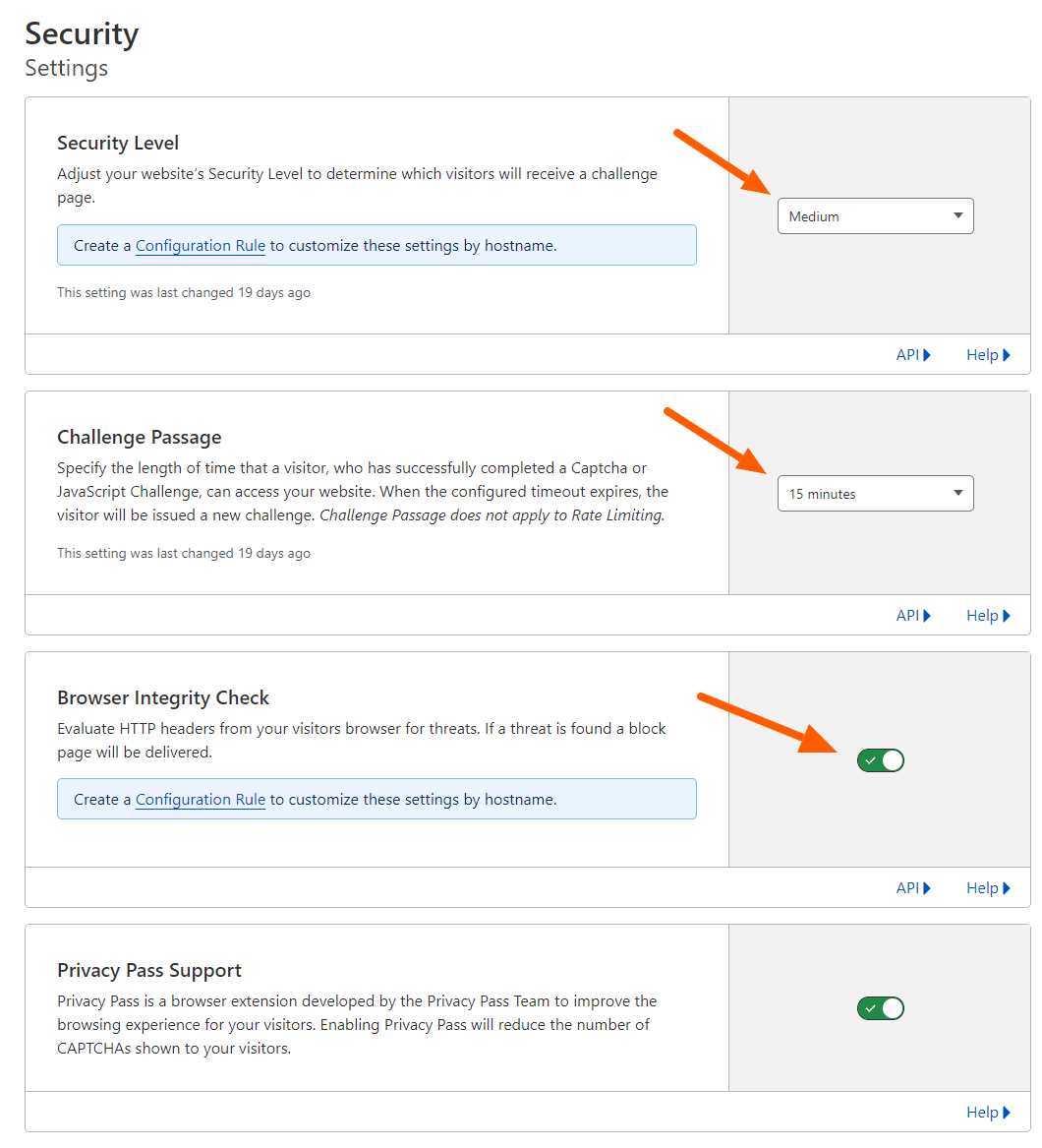Cloudflare Settings Security Options 1 Cloudflare Settings Security Options 1