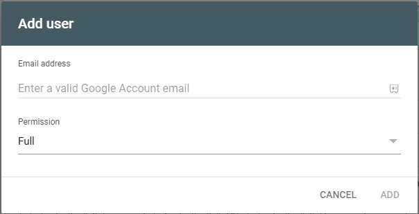 Add access for a user 45 Add access for a user 45