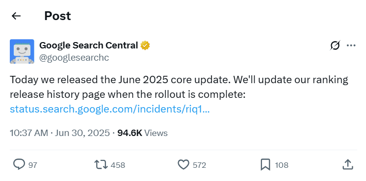 Google Search COnsole announcement Google Search COnsole announcement